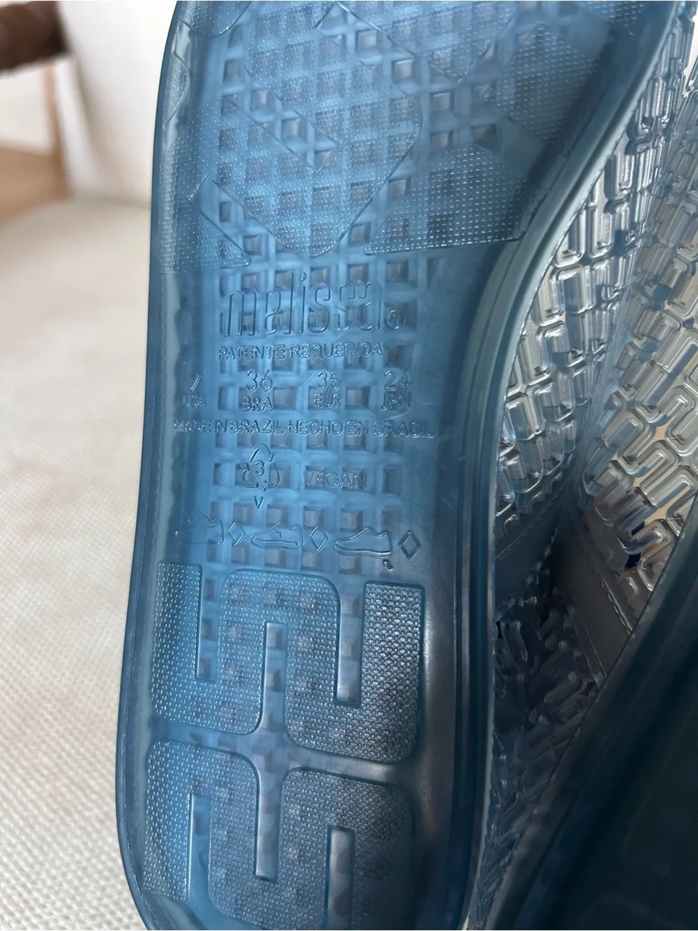 New Melissa Harper Jelly Mary Jane Flats - Picture 6 of 6